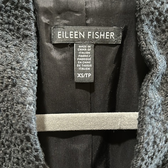 Eileen Fisher textured 3/4 sleeve jacket - Picture 2 of 9